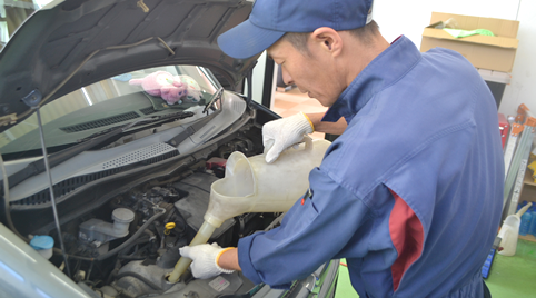 車検受付・お車のお預かり（車検当日）